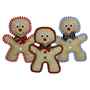 Picture of XMAS HOLIDAY CANINE MULTIPET BURLAP GINGERBREAD MAN - 10.5in