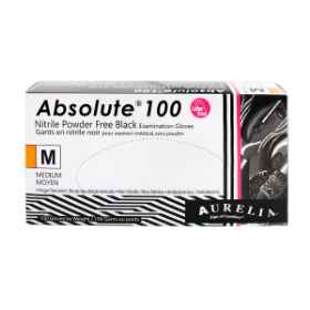 Show details for GLOVES EXAM AURELIA NITRILE ABSOLUTE BLACK Medium - 100/box Picture of GLOVES EXAM AURELIA NITRILE ABSOLUTE BLACK Medium - 100/box