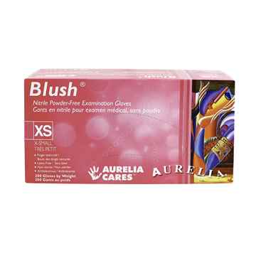Picture of GLOVES EXAM AURELIA NITRILE BLUSH PINK XSMALL - 200s
