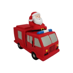 Picture of XMAS HOLIDAY CANINE MULTIPET FIRETRUCK with SANTA - 6.5in