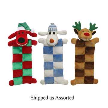 Picture of XMAS HOLIDAY CANINE MULTIPET CHRISTMAS LOOFA SQUEAKER MAT Assorted - 12in