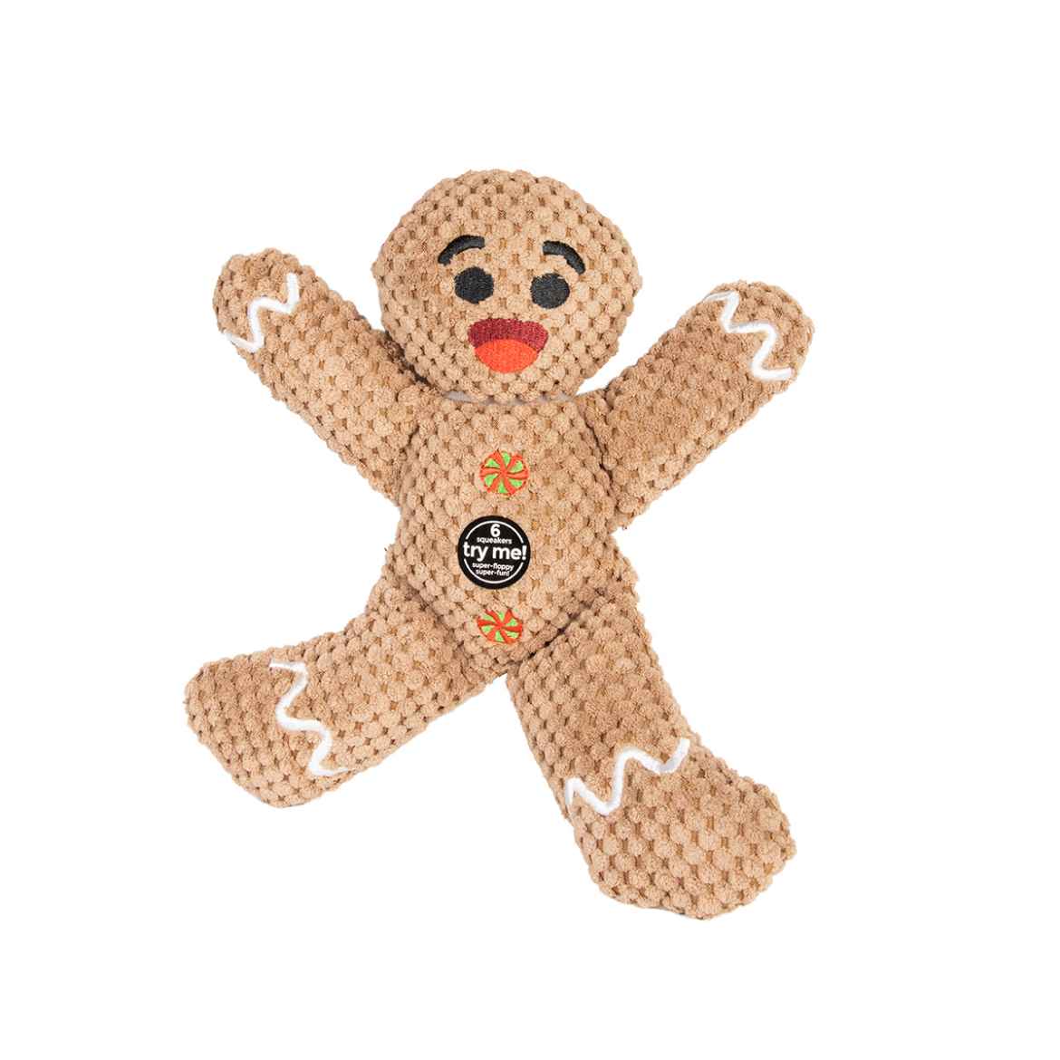 Picture of XMAS HOLIDAY CANINE FABDOG FLOPPY GINGERMAN - Small