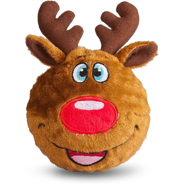 Picture of XMAS HOLIDAY CANINE FABDOG REINDEER FABALL - Large 