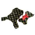 Picture of XMAS HOLIDAY CANINE ELF GREEN PLAID PJ'S & STOCKING SET - X Small