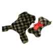 Picture of XMAS HOLIDAY CANINE ELF GREEN PLAID PJ'S & STOCKING SET - Small