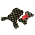 Picture of XMAS HOLIDAY CANINE ELF GREEN PLAID PJ'S & STOCKING SET - Small