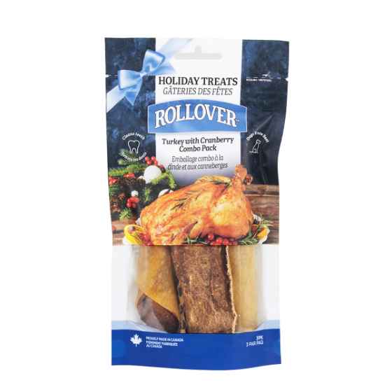 Picture of XMAS TREAT ROLLOVER TURKEY & CRANBERRY COMBO PACK - 3/pk