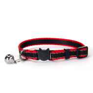 Picture of COLLAR FELINE SIMON'S NYLON SNAG FREE BREAKAWAY Adjustable - Reflective Red