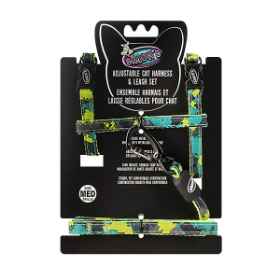 Show details for LEAD AND HARNESS COMBO FELINE SIMONS NYLON Adjustable - Multi Color Picture of LEAD AND HARNESS COMBO FELINE SIMONS NYLON Adjustable - Multi Color