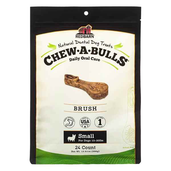 Picture of TREAT CANINE REDBARN CHEW-A-BULLS BRUSH Small - 24/pk