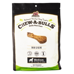Picture of TREAT CANINE REDBARN CHEW-A-BULLS BRUSH Medium - 12/pk