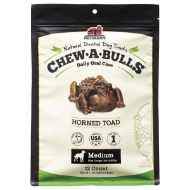 Picture of TREAT CANINE REDBARN CHEW-A-BULLS TOAD Medium - 12/pk