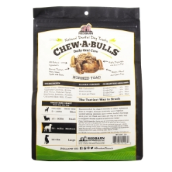 Picture of TREAT CANINE REDBARN CHEW-A-BULLS TOAD Medium - 12/pk