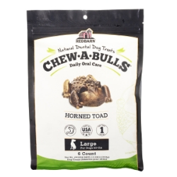 Picture of TREAT CANINE REDBARN CHEW-A-BULLS TOAD Large - 6/pk