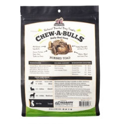 Picture of TREAT CANINE REDBARN CHEW-A-BULLS TOAD Large - 6/pk