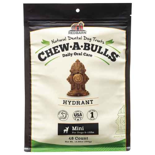 Picture of TREAT CANINE REDBARN CHEW-A-BULLS HYDRANT Mini - 48/pk