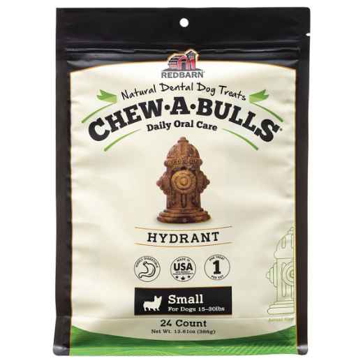 Picture of TREAT CANINE REDBARN CHEW-A-BULLS HYDRANT Small - 24/pk