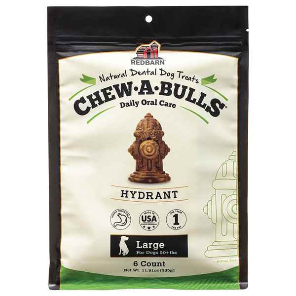 Picture of TREAT CANINE REDBARN CHEW-A-BULLS HYDRANT Large - 6/pk