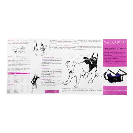 Picture of WALKABOUT CANINE HARNESS REAR (J0456A) - X Small