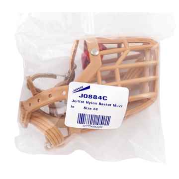 Picture of MUZZLE PLASTIC BASKET CANINE Jorvet Standard Buckle (J0884C) - Size 4