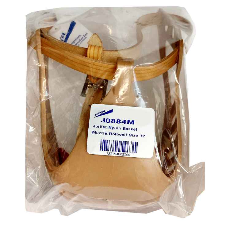 Picture of MUZZLE PLASTIC BASKET CANINE Jorvet Standard Buckle (J0884M) - Size 12