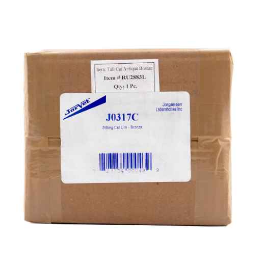 Picture of CREMATION Urn Sitting Bronze Cat (J0317C)