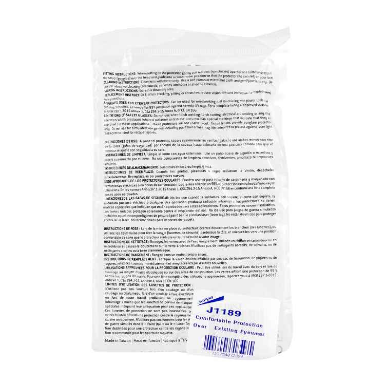 Picture of PROTECTIVE EYE WEAR for Over Glasses (J1189)