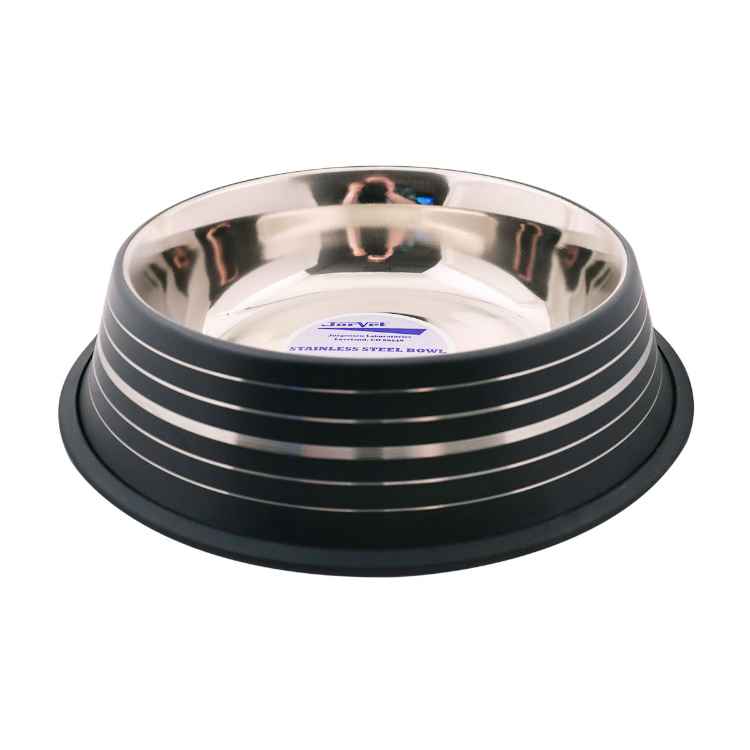 Picture of BOWL SS FASHION ANTI SKID Black (J0804SB) - 64oz