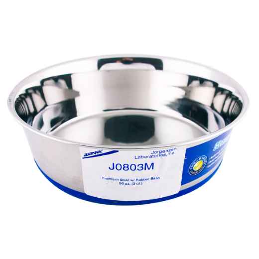 Picture of BOWL SS Premium Heavy Duty with Rubber Base (J0803M) - 96oz