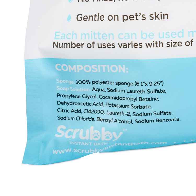 Picture of SCRUBBY RINSE FREE SHAMPOO MITTENS Starter Pack(J1449) - 5/pk