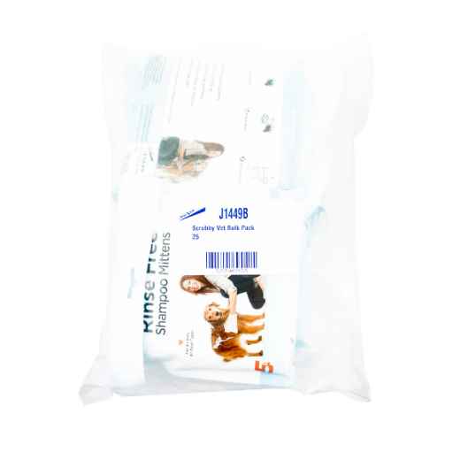 Picture of SCRUBBY RINSE FREE SHAMPOO MITTENS Bulk Pack (J1449b) - 25/pk