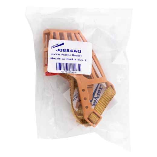 Picture of MUZZLE PLASTIC BASKET CANINE Jorvet Quick Release Buckle (J0884AQ) - Size 1