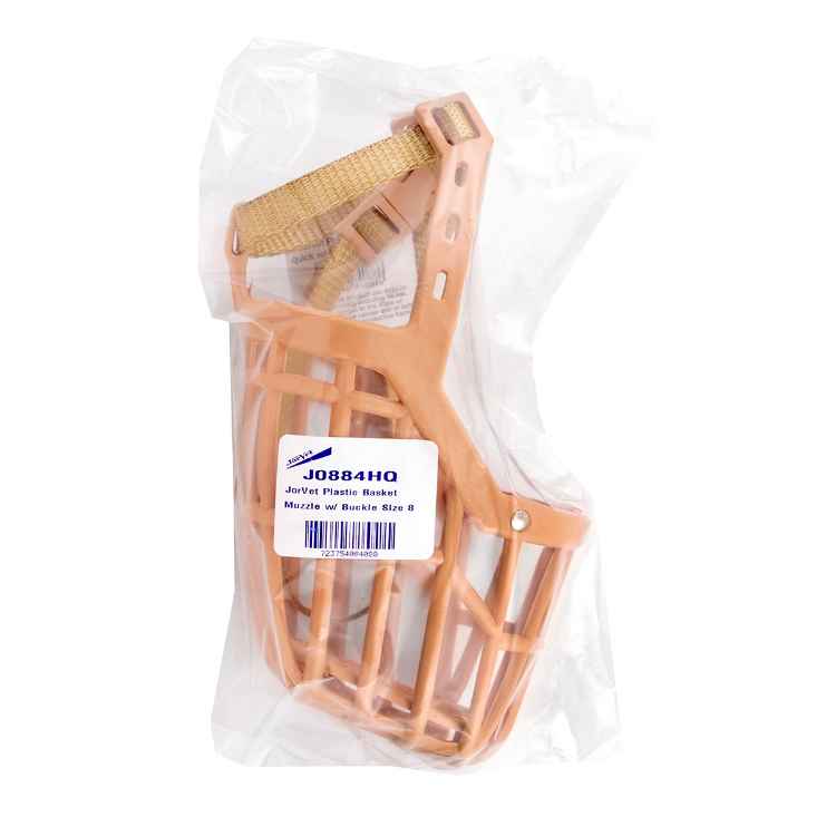 Picture of MUZZLE PLASTIC BASKET CANINE Jorvet Quick Release Buckle (J0884HQ) - Size 8