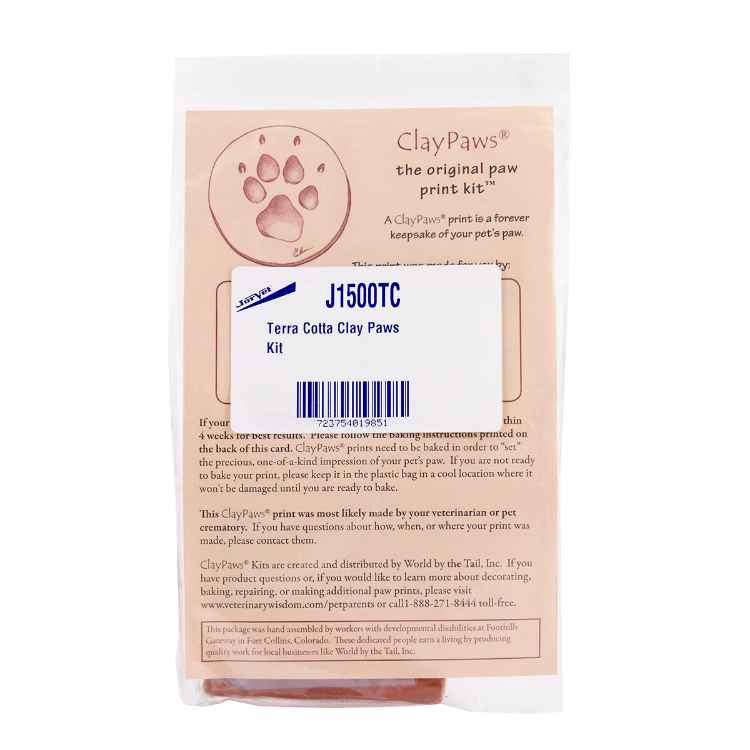 Picture of CLAYPAWS Pet Print Terra Cotta Clay Kit  (J1500TC)