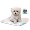 Picture of TRAINING PET PAD WASHABLE GREEN PLAID/BLUE BACKSIDE(J1588A) - 18in x 24in