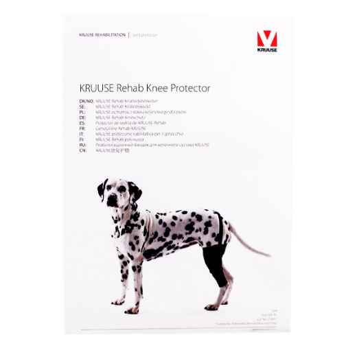 Picture of REHAB DOG KNEE PROTECTOR Kruuse LEFT - X Large