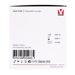 Picture of SYRINGE Kruuse Disposable 2/3cc Luer Slip Tip - 100's