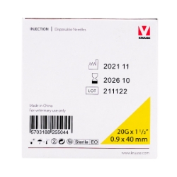 Picture of NEEDLE Kruuse Disposable 20g x 1.5in LL - 100`s