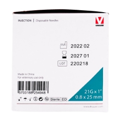 Picture of NEEDLE Kruuse Disposable 21g x 1in LL - 100`s
