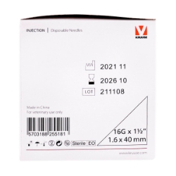 Picture of NEEDLE Kruuse Disposable 16g x 1.5in LL - 100s
