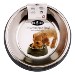 Picture of Bowl Buster 2-In-1 Melamine Frosted Ripple Matte Black - 700ml