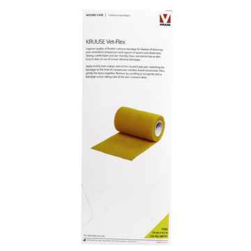 Picture of VET FLEX WRAP KRUUSE Yellow 10cm x 4.5m(160737) - 10/box