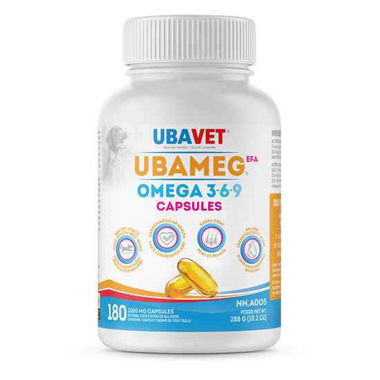 Picture of UBAVET UBAMEG OMEGA 3-6-9 FATTY ACID CAPS - 180's