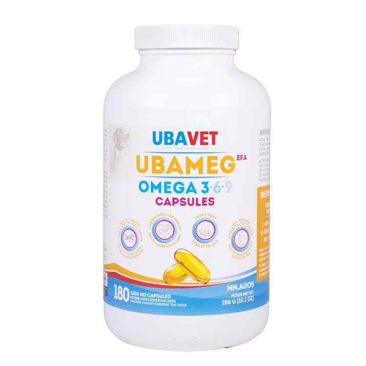 Picture of UBAVET UBAMEG OMEGA 3-6-9 FATTY ACID CAPS - 180's