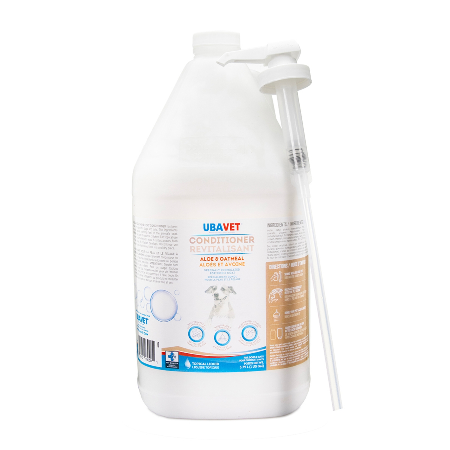 Picture of UBAVET ALOE & OATMEAL CONDITIONER - 3.8L