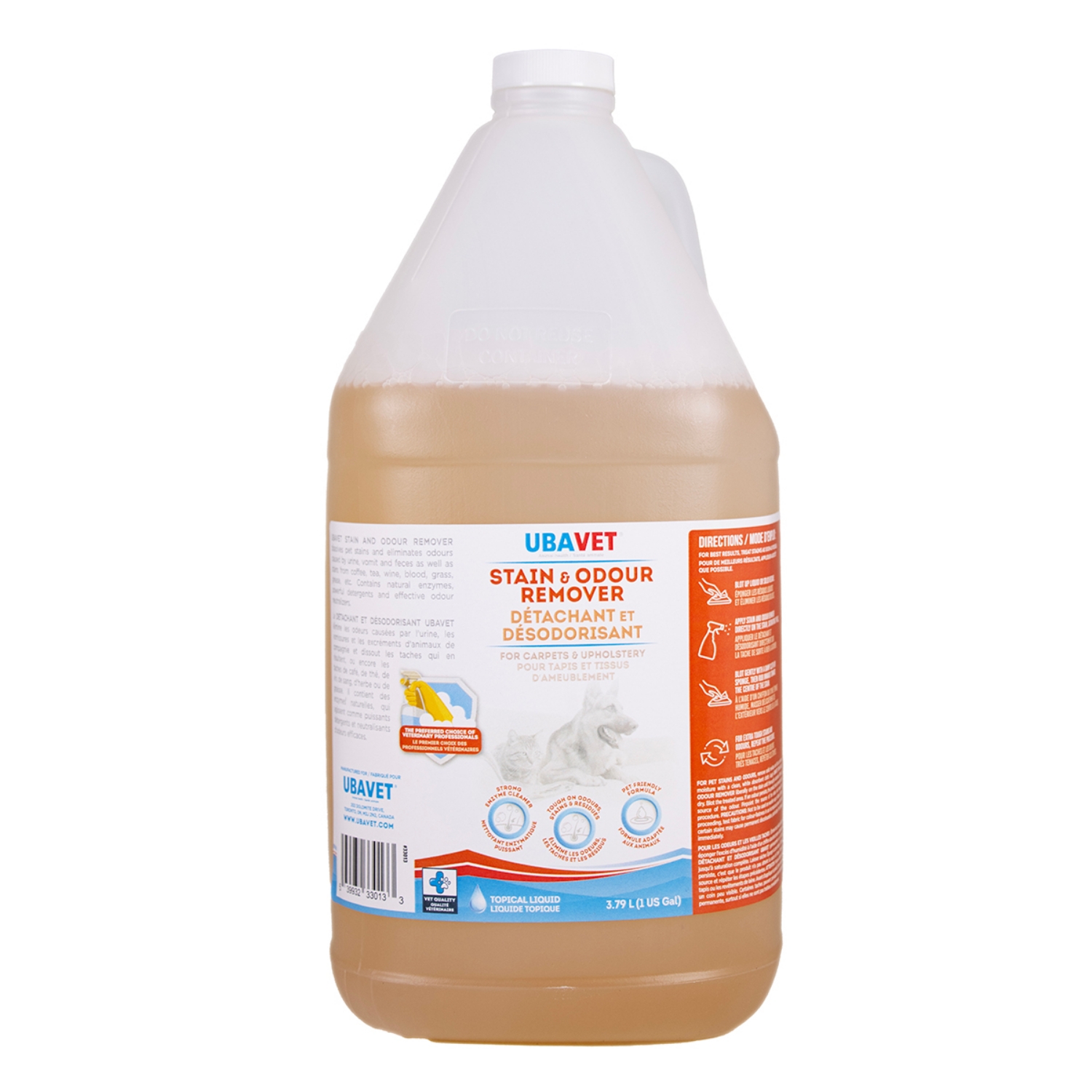 Picture of UBAVET STAIN & ODOR REMOVER & PUMP - 3.8L