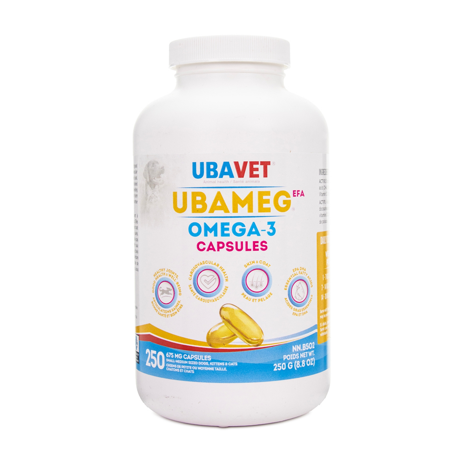 Picture of UBAVET UBAMEG OMEGA 3 FATTY ACID 675mg CAPS - 250's