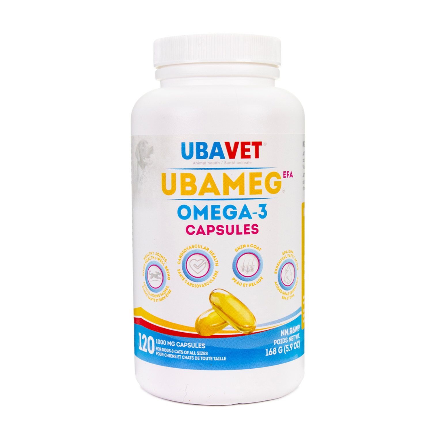 Picture of UBAVET UBAMEG OMEGA 3 FATTY ACID 1000mg CAPS - 120's