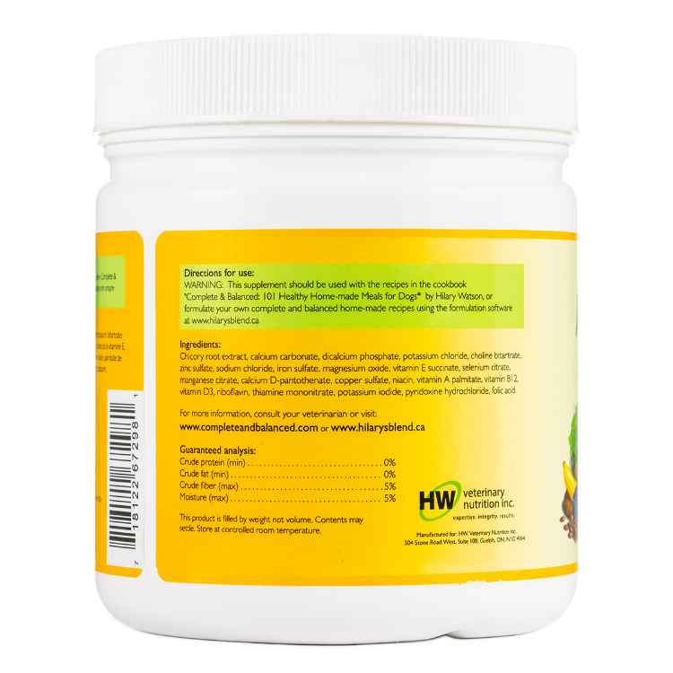 Picture of HILARYS BLEND MEAL SUPPLEMENT for DOGS - 350gm