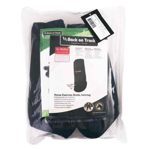 Picture of BACK ON TRACK EQUINE EXERCISE BOOTS HIND BLACK MEDIUM - Pair